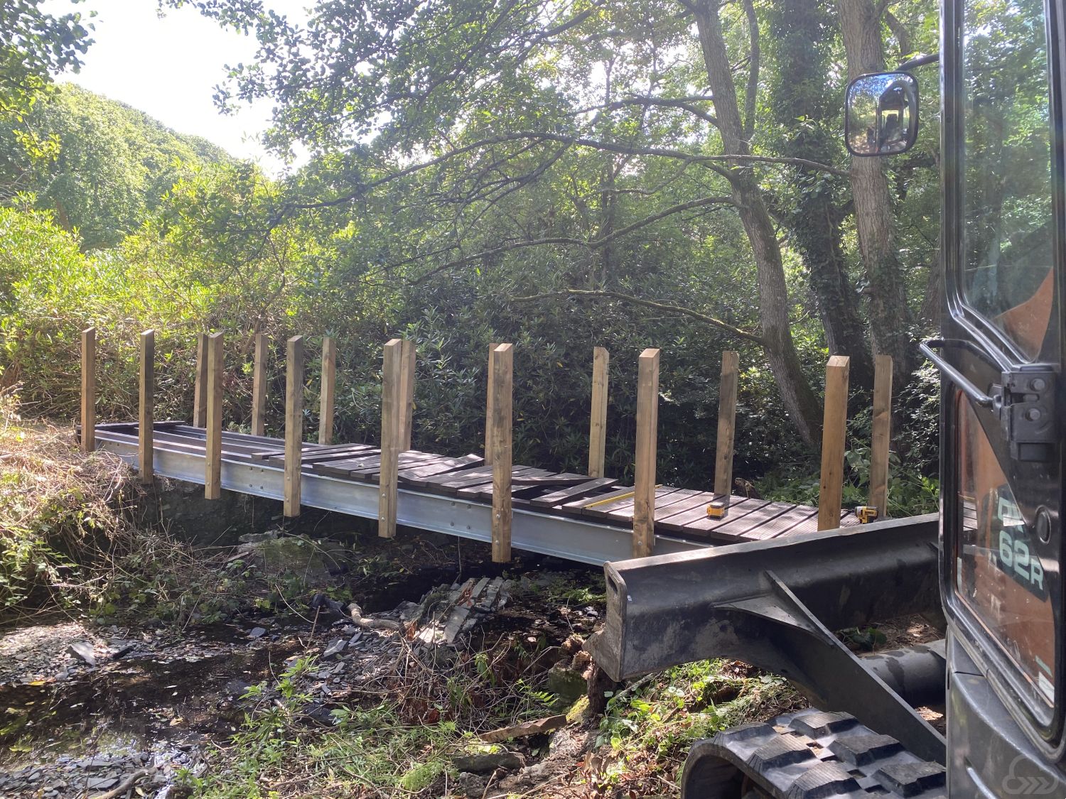 Footpath Bridge built and Installed near Aberystwyth